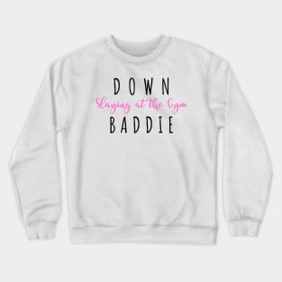 Down Baddie Slaying At The Gym Swiftie Fans TTPD Crewneck Sweatshirt